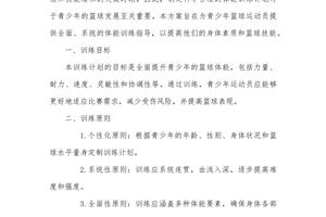如何找到适合青少年的篮球训练支持计划